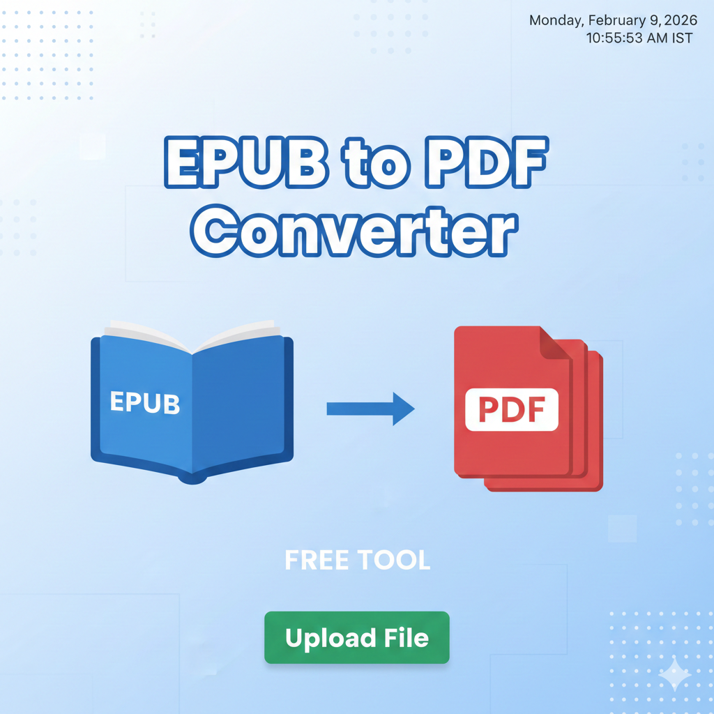 EPUB to PDF Converter Free Tool